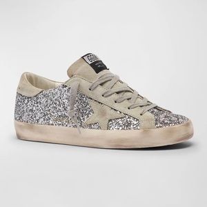 GUC Superstar Suede Glitter Low-Top Sneakers - Laces replaced!